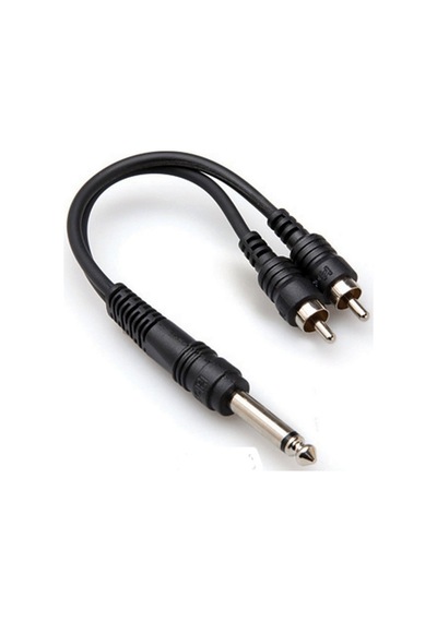 Hosa Technology Ypr124 15 Santim 1/4 Ts Erkek - Dual Rca Erkek