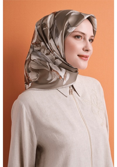 Armine İpek Eşarp 2027 Kış - 9620-55 Latte Sura