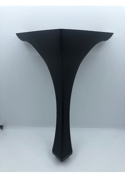 Lükens 28x16x16 Cm Siyah Plastik Puf-sehpa Ayağı 4 Adet