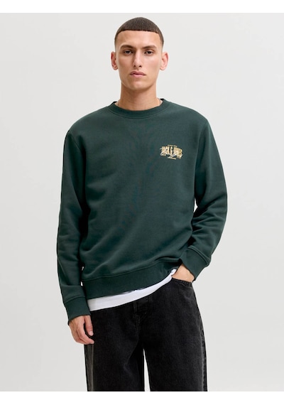 Jack & Jones Jjaero Sweat Crew Neck Yeşil Erkek Sweatshirt 12298492