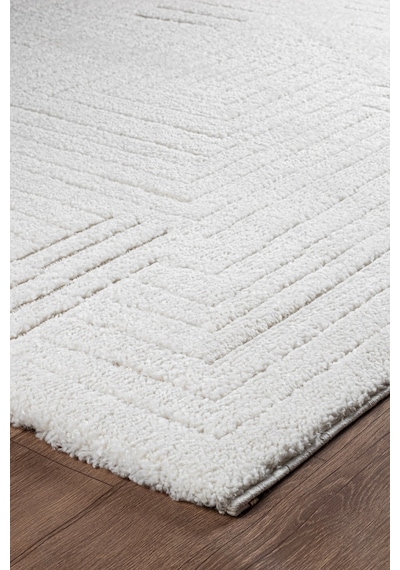 Norway Vl Bukleli Premium Yumuşak Peluş Post Iskandinav Oturma Odası Salon Halısı 70621-krem