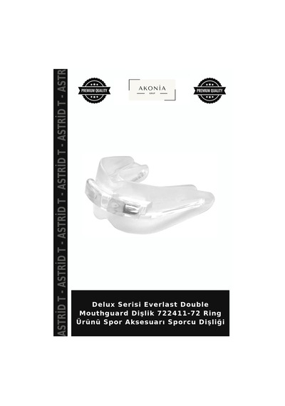 Delux Serisi Everlast Double Mouthguard Dişlik 722411-72 Ring Ürünü Spor Aksesuarı Sporcu Dişliği Diğer