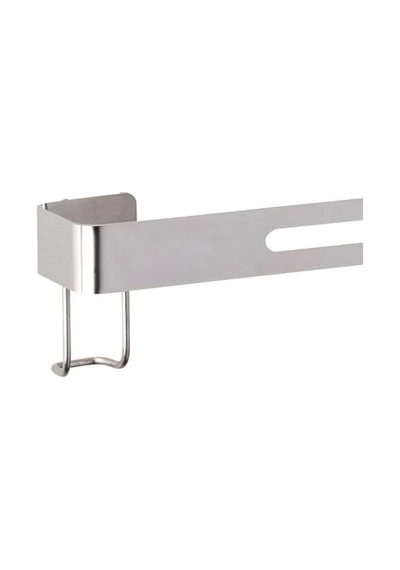 Paslanmaz Çelik Havluluk Duvara Monte Banyo Havlu Askılığı Dayanıklı Modern Tasarım Gümüş