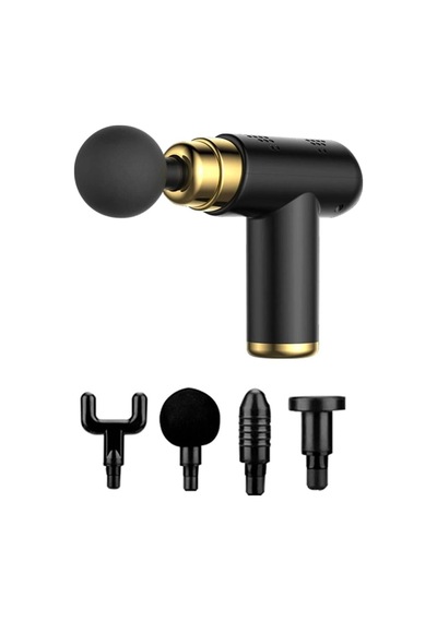 4 Başlıklı Usb Şarj Olabilen Masaj Tabancası Bx40