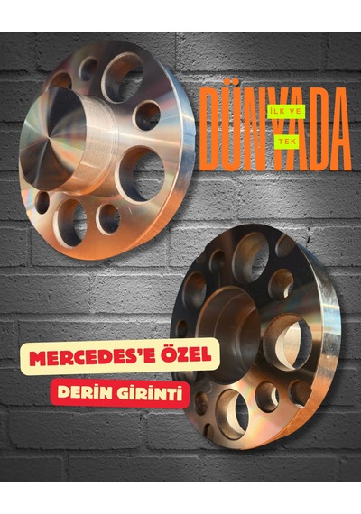Mercedes W210-211 Uzun Göbekli 5x112-66.6 15 Mm Spacer Tr İlk Ve Tek Ürün