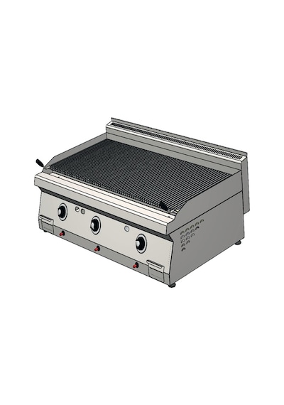 Karacasan Enüstriyel 120 Cm 700 Seri Set Üstü Doğalgazlı Lavataş Balıksırtı Izgara Krcs.eızlbg.1270