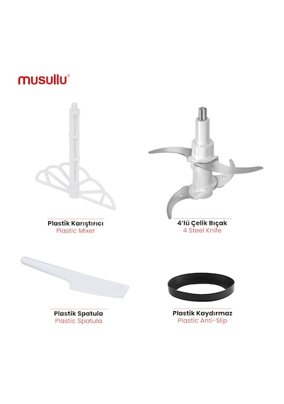 Musullu MSL-1227-2TS Doğrayıcı ve Öğütücü