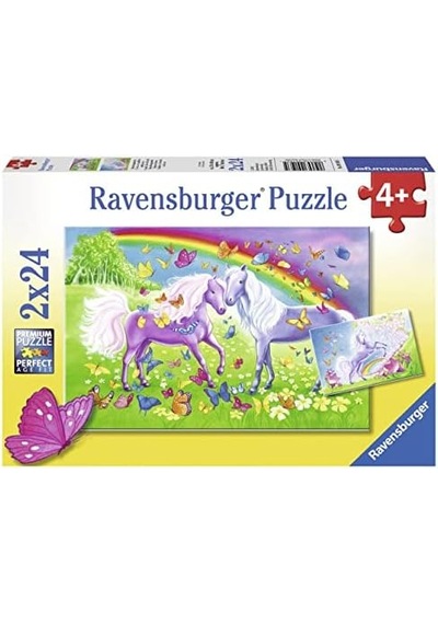 2x24 Parçalı Puzzle Gökkuşağı Atları