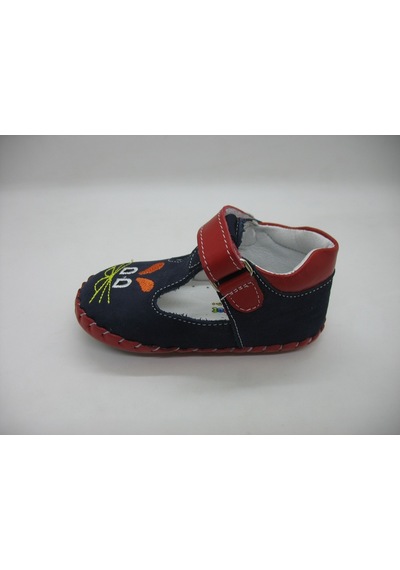 Angelokids 01101 Deri Ortopedik Ilk Adım Ayakkabısı 18-21 Lacivert