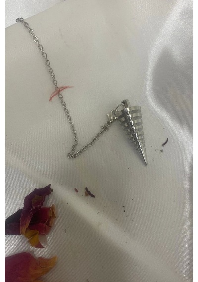 Gümüş Çelik Pandül Sarkaç Metal Burgu Çok renkli