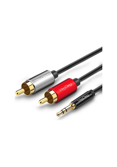 3.5mm Aux To 2 Rca Ses Kablosu 3 Metre