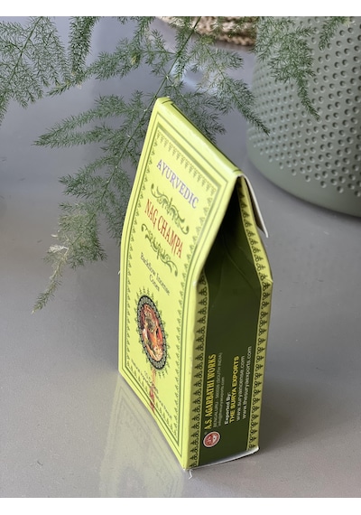 Ayurvedic Marka Geri Akışlı Ters Akışlı Nag Champa Konik Tütsüsü 10 Adet