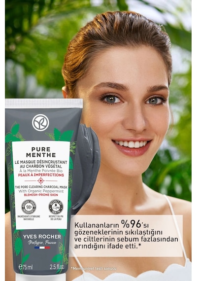 Yves Rocher The Pore Charcoal Mask 75 ML