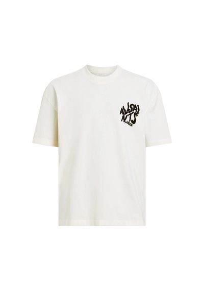 Erkek Tişört Baskılı Kısa Kol T-shirt - Beyaz