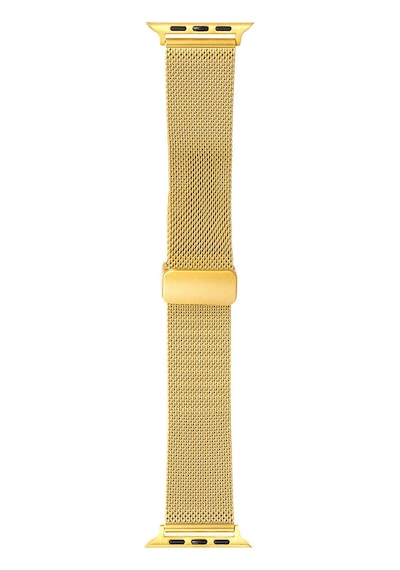 Ekılıf - Apple Uyumlu  Watch 44mm - Kordon Metal Kordon Krd-85 - Gold