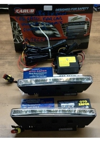 Sis Lambası 12v. Günışığı Beyaz 18x2x5cm Gündüz Farı Gündüz Ledi