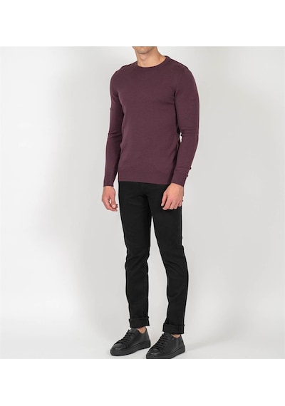 Erkek Bisiklet Yaka Triko Slim Fit Pamuklu Kazak Ncs Jeans 3002-Mürdüm-Melanj Mürdüm Melanj Erkek Bisiklet Yaka Triko Slim Fit Pamuklu Kazak Ncs Jeans 3002-Mürdüm-Melanj Mürdüm Melanj