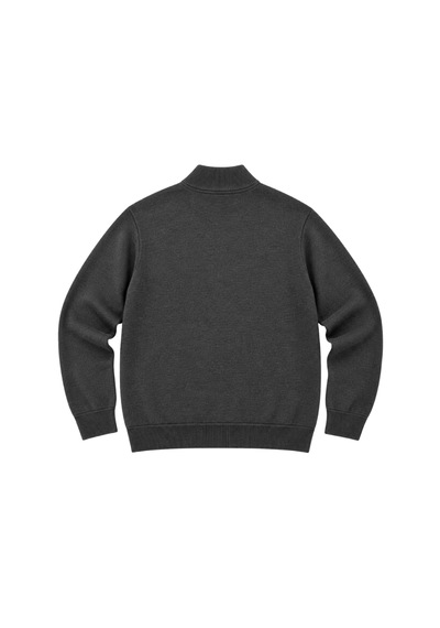Battalmoda Erkek Büyük Beden Antrasit Basic Cepli Triko Hırka 3xl-4xl-5xl-6xl