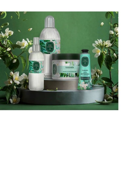 Eyüp Sabri Tuncer Jasmine El ve Vücut Peeling 400 ML + Sprey Kolonya 150 ML + Yasemin Kolonyası 400 ML + Zeytinyağlı El ve Vücut Kremi 50 ML
