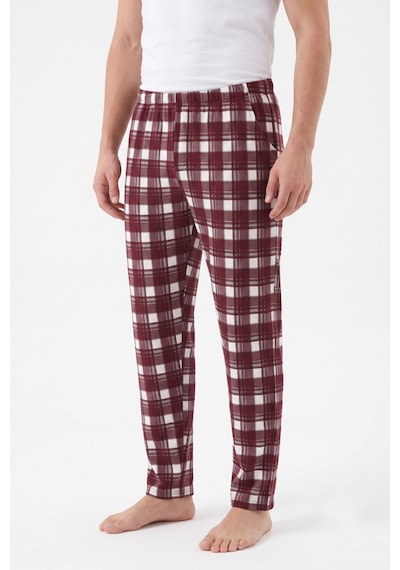İki Yıldız Erkek Tek Penye Pijama Alt Bgl-st05658 Bordo