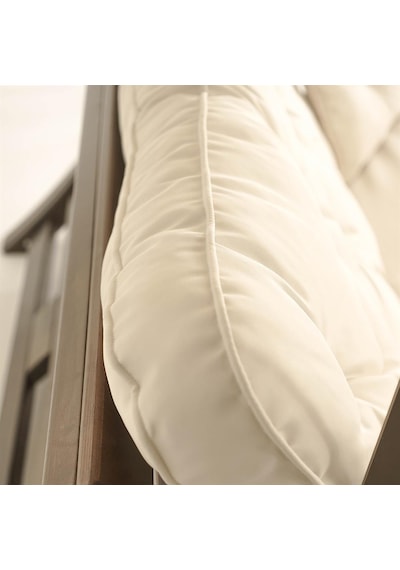Comforte Ladin Ahşap Salıncak Dış Mekan Bahçe, Teras Salıncağı -krem Krem