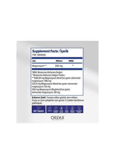 Ocean Extramag 90 Tablet, 3 Adet, 200 Mg Elementel Magnezyum