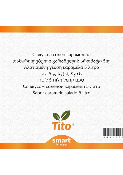 Tuzlu Karamel Aroması 5 Litre