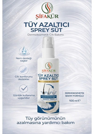 Şifakür Sprey Süt Tüz Azaltıcı Papain & Aloe Vera İçeren Cilt Bakım Spreyi 100 Ml Nemlendirici Bakım