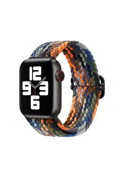 Apple Uyumlu  Watch Ultra 49 MM için Esnek Örgülü Kumaş Kordon - KY45-2