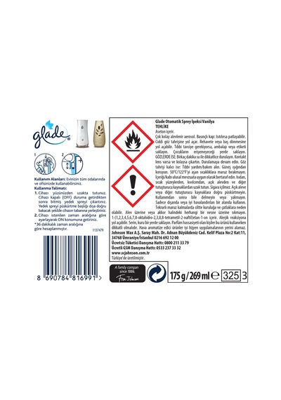 Otomatik Sprey Oda Kokusu Yedek Ipeksi Vanilya 3 X 269 Ml