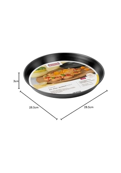 Orıgınal Delicious Fırın/pizza Tepsisi Ø28 Cm, Alaşımlı Çelik, Siyah, 28 Cm Açık Altın