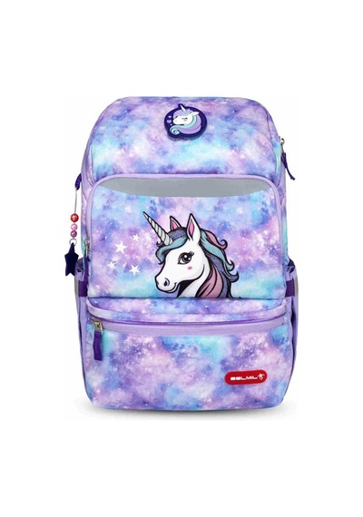 Belmil Diamond Unicorn Ergonomik Okul Çantası 405-79 Açık Mor