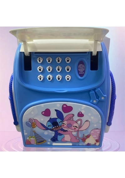 Stitch Parmak İzi İle Çalişan Şifreli Otomatik Kağıt Para Alan Atm Kasa Kumbara