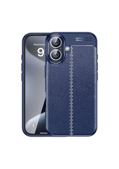 Apple iPhone Uyumlu 16 Kılıf Auto Focus Kapak - Lacivert Bz8683140809997