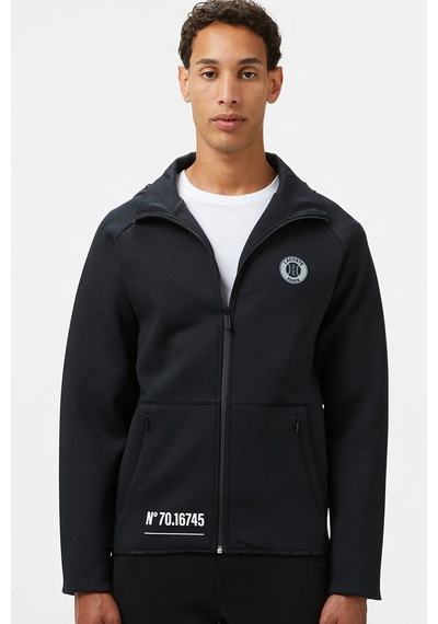 Lacoste Men's Full Zip Hoodie Sweatshirt Erkek Kapüşonlu Tam Fermuar Sweatshirt Siyah Siyah