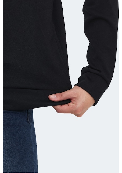 Slazenger Kenzıe I Kadın Kapüşonlu Siyah Sweatshirt Siyah