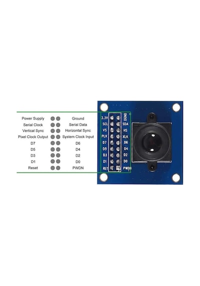 Ov7670 Kamera Modülü Cmos Görüntü Sensörü 640x480 Vga Cıf Otomatik Pozlama Kontrol Görüntü Işleme