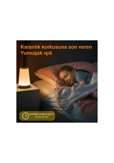 Masaüstü Şarjlı Led Aydınlatma Gece Lambası / Gt-cl11 Çok Renkli