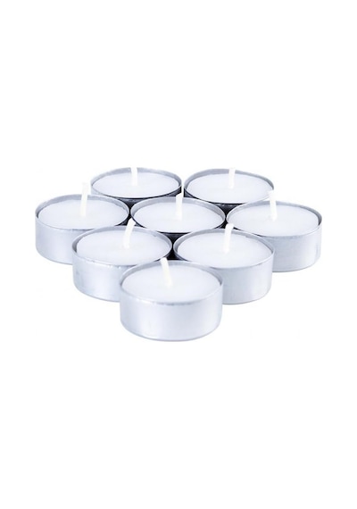 8 Adet Beyaz Tealight Suda Yüzen Restoran Cafe Bar Sarı Mavi Kırmızı Pembe Renk Yuvarlak Tea Light Dekoratif Mum 8 Diğer