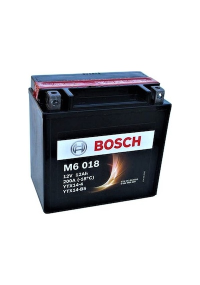 Bosch 12V 12AH-Amper M6018 YTX14-BS Mercedes Yedekleme Aküsü