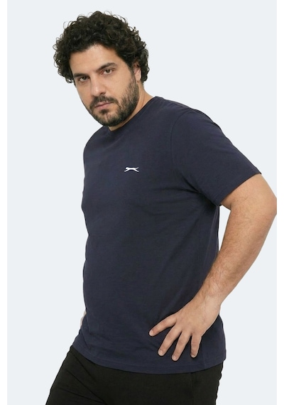 Slazenger Rosalva Jmb Erkek Büyük Beden Lacivert Tişört