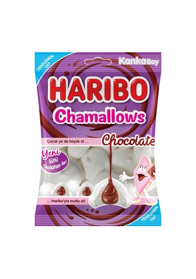 Haribo Chamallows Çikolata Dolgulu Marshmallow 62 Gr 24'li Paket