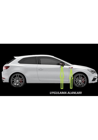 Seat Leon Cupra Yan Aynalar Ve Çamurluk Yanı Damla Desen Bıçak Lo