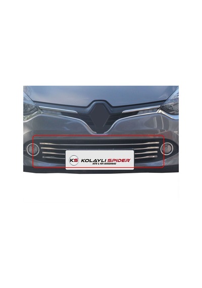 Renault Clio 4 Sport Tourer Ön Tampon Çıtası 6 Prç Krom 2013-2016 N11.1881