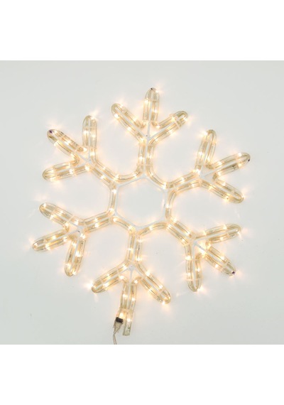Led Işıklı Kar Tanesi Yılbaşı Süsü 220v Gün Işığı 50 Cm