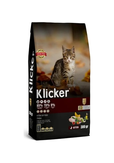 Klıcker Tavuklu Yavru Kedi Kuru Maması 300 G