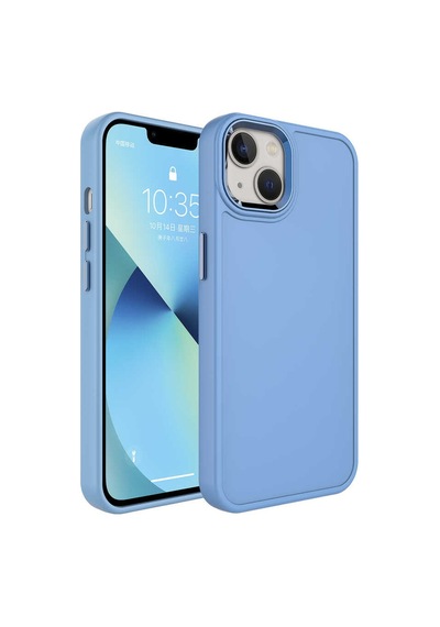 Mavi Apple Uyumlu iPhone 13 Kılıf Mat Renkli Ekstra Korumalı Silikon Kapak