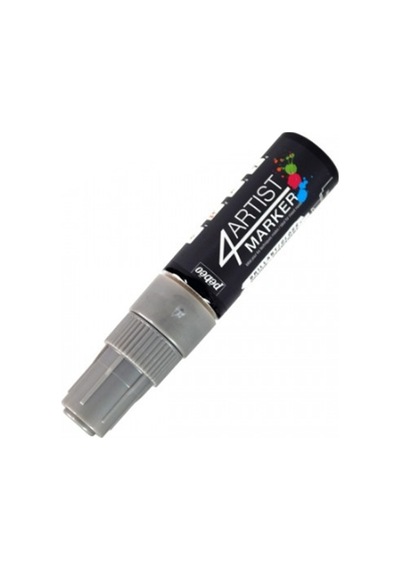 Pebeo 4Artist Oil Marker 8 Mm Yan Kesik Uç Silver