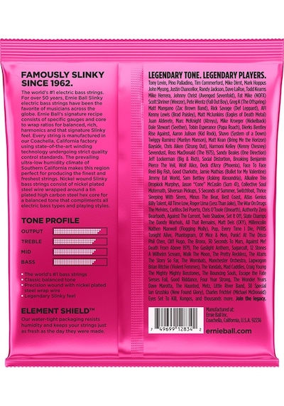 Ernie Ball 2834 Super Slinky Round Wound Bas Gitar Teli (45-100)