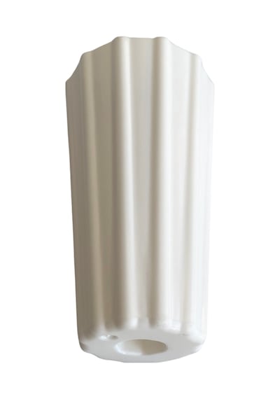 Armut Beyaz Plastik 12cm Ayak 8mm Vidalı Mobilya Koltuk Baza Ayağı 12cm Beyaz 8mm Vidalı 4 Adet Beyaz